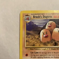 Pokemon Card Brock's Dugtrio 22/132 Gym Challenge Rare MP - Image 3