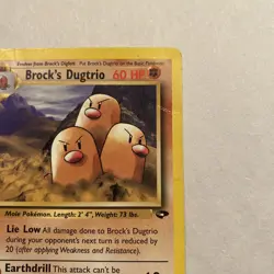 Pokemon Card Brock's Dugtrio 22/132 Gym Challenge Rare MP - Image 4