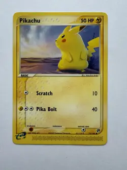 Pokemon Card Pikachu 72/100 EX Sandstorm Common - Image 1