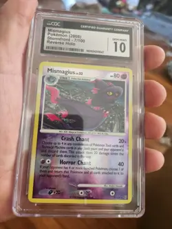 (TOP POP 2) CGC 10 GEM MINT Mismagius 7/100 reverse HOLO Stormfront Pokemon Card - Image 2