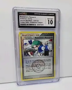 💎CGC 10 💎 Roseanne's Research Crosshatch Holo 125/132 Pokemon League Card 2010 - Image 4
