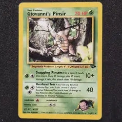 Giovanni's Pinsir 24/132 Gym Challenge, Pokemon Card TCG - Image 1