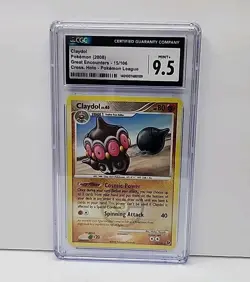 CGC 9.5 Claydol 15/106 Cross Holo League Great Encounters Pokemon Card Graded - Image 1
