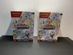 Pokemon TCG: Prismatic Evolutions Booster Bundle Lot of 2 + Two Free Cards - Image 1