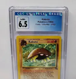 Kabuto 50/62 Fossil Unlimited 1999 Pokemon Card Graded CGC 6.5 - Image 3