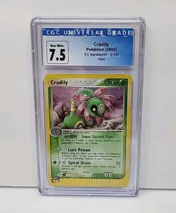 Cradily 3/100 Holo EX Sandstorm 2003 Pokemon Card Graded CGC 7.5 - Image 1