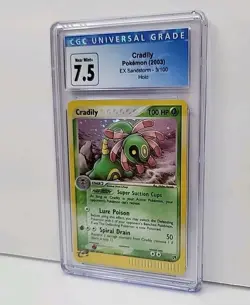 Cradily 3/100 Holo EX Sandstorm 2003 Pokemon Card Graded CGC 7.5 - Image 2
