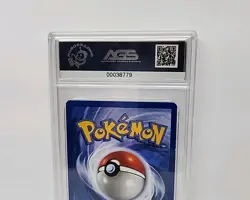 Fire Energy Cosmos Holo Pokemon League Promo Card SWIRL WOTC 2002 Graded AGS 7.5 - Image 5