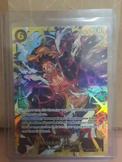 Monkey D Luffy Secret Rare OP10-118 Card Bandai One Piece CCG Royal Blood - Image 1