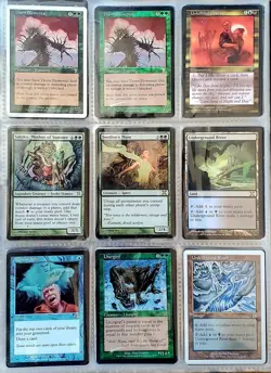 Lot Of 157 Vintage Magic The Gathering Cards W/ Rare Foils, Rares, ETC. LP To MP - Image 1