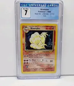 CGC 7 Ninetales 12/102 Base Set Holo Rare 1999 WOTC Pokemon Card Graded - Image 4