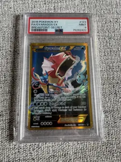 Pokemon Gyarados EX PSA 9 Card Secret Rare Pokemon XY Breakpoint 123/122 - Image 1