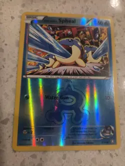 Pokemon Team AQUA'S Spheal Reverse Holo Double Crisis XY 3/34 Tcg Card LP +🎁 - Image 2
