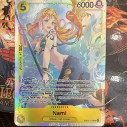 Bandai One Piece Card Game Nami EB03-053 SR - Image 1