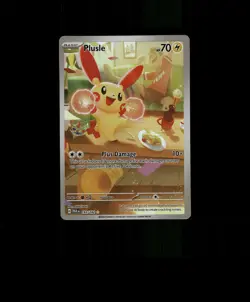 FAN-ART READ DESCRIPTION BELOW HOLO PLUSLE Card PLUSLE Pokemon Card p2 - Image 1