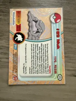 Pokemon #89 Muk Trading Card Topps Blue Logo - Image 2