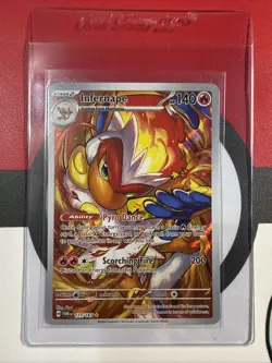 Pokemon TCG Infernape Card Twilight Masquerade Illustration, Rare, 173/167 - Image 1