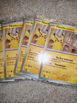 X8 Pikachu At The Museum (SEALED) X Natural History Museum Pokemon Promo Card - Image 3