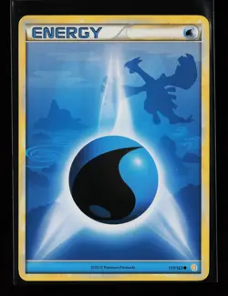 Water Energy 117/123 Common Non Holo HeartGold SoulSilver Pokemon Card - Image 1
