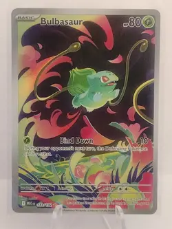 Pokemon Mega Evolution Bulbasaur Illustration Rare Card 133/132 - Image 1