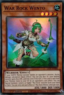 LIOV-EN086 WAR ROCK WENTO SUPER RARE 1ST EDITION YuGiOh CARD - Image 1