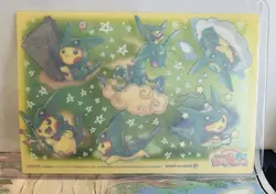 2019 Pokemon Center Japan Rayquaza Poncho Pikachu Gokigen Clear Promo Card 4x6 - Image 2