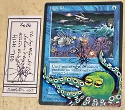 MTG High Tide Alter Altered Sketch Art Amy WEBER Magic - Image 1