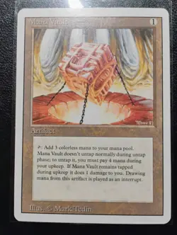 MTG Revised Mana Vault -Never Played- Very Good Condition - Image 3