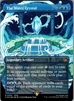 MTG Final Fantasy *FOIL* Borderless R The Water Crystal #0333 - Image 1