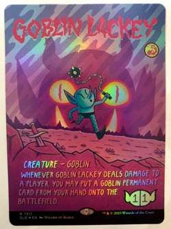 MTG: Secret Lair Marvel - Goblin Lackey - FOIL Rare - VLP 1311 - Image 1