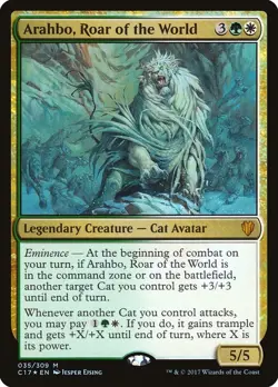 Arahbo, Roar of the World: MtG Magic the Gathering Commander 2017 Mythic - Image 1