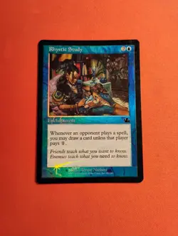Rhystic Study - FOIL - Prophecy - MTG - Heavily Played - See Description - Image 1