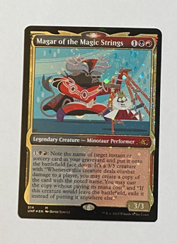MTG Unfinity Showcase Galaxy Foil Magar of the Magic Strings - Mythic - Image 1