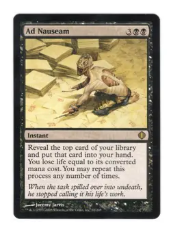 Ad Nauseam Shards of Alara Regular MTG NM - Image 1