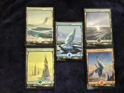 5x Snow-Covered Full Art Non Foil Land Modern Horizons (1x Each) NM/M Unplayed - Image 1