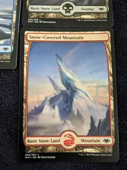5x Snow-Covered Full Art Non Foil Land Modern Horizons (1x Each) NM/M Unplayed - Image 2
