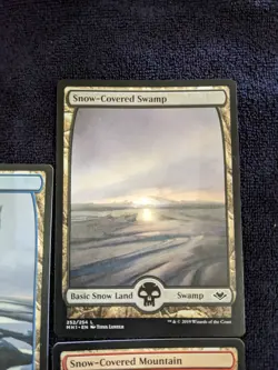 5x Snow-Covered Full Art Non Foil Land Modern Horizons (1x Each) NM/M Unplayed - Image 3