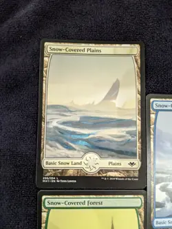5x Snow-Covered Full Art Non Foil Land Modern Horizons (1x Each) NM/M Unplayed - Image 5