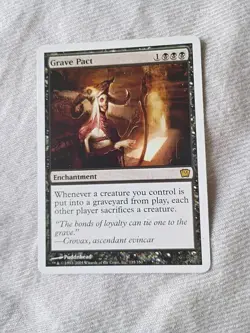 Grave Pact 9th Edition 9ED NM Rare Black Enchantment MTG - Image 1