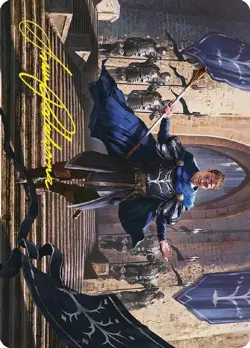 MTG ART SERIES: FARAMIR, STEWARD OF GONDOR GOLD-STAMPED LOTR Art Series NM - Image 1