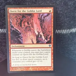 Quest for the Goblin Lord Worldwake Regular MTG TCG CARD NM - Image 1