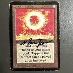 Alpha SOL RING signed by artist - MP - Magic the Gathering MTG - Image 1