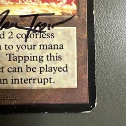 Alpha SOL RING signed by artist - MP - Magic the Gathering MTG - Image 4