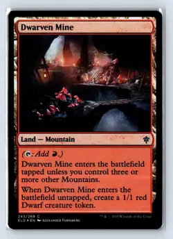 Throne of Eldraine #243 Dwarven Mine Foil - Image 1
