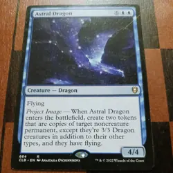 Mtg Astral Dragon NM Commander Legends Battle for Baldur's Gate Magic Card Rare - Image 1