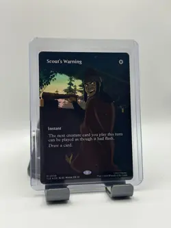 MTG, Scout's Warning FOIL Borderless 6 NM TLE Avatar: the Last Airbender - Image 1