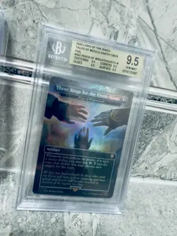 magic The Gathering LTR Three Rings For The Elven-Kings Foil BGS QUAD 9.5 MINT - Image 1