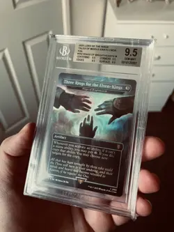 magic The Gathering LTR Three Rings For The Elven-Kings Foil BGS QUAD 9.5 MINT - Image 2