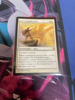 MTG - GIFT OF IMMORTALITY - RARE - THEROS - LP - Image 1