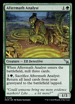MTG Aftermath Analyst - Foil, Murders at Karlov Manor, Lightly Played, English - Image 1
